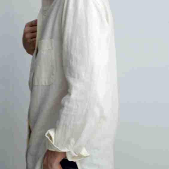 Work Shirt V2 Medium Weight Linen & Organic Cotton Herringbone