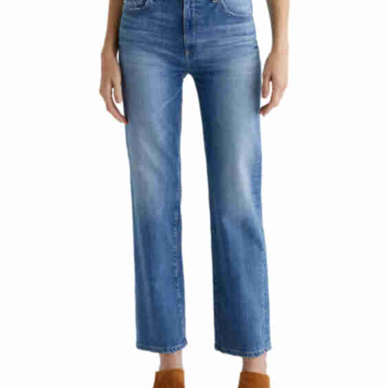 Brinley Mid Rise Straight Leg Jeans