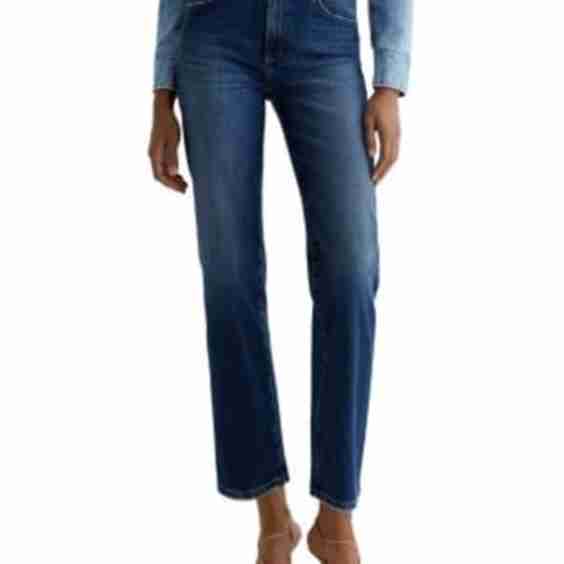 Brinley Mid Rise Straight Leg Ankle Jeans