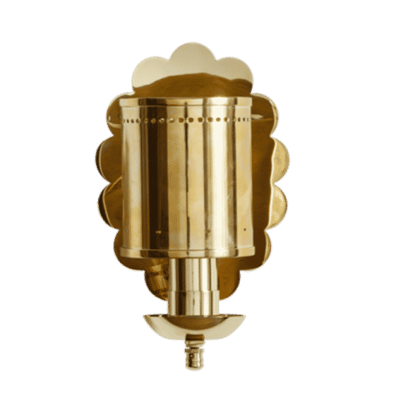 Brass Scallop Sconce Shield