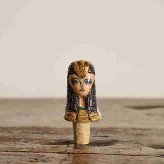 Cleopatra Ceramic Wine Stopper