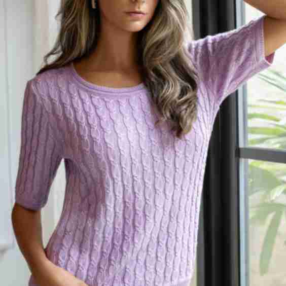 Cassandra Cable Sweater Tee