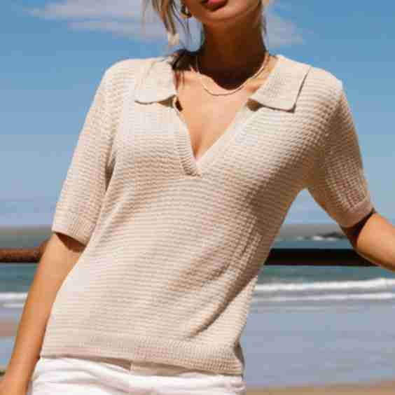 Waverly Knitted Polo Tee