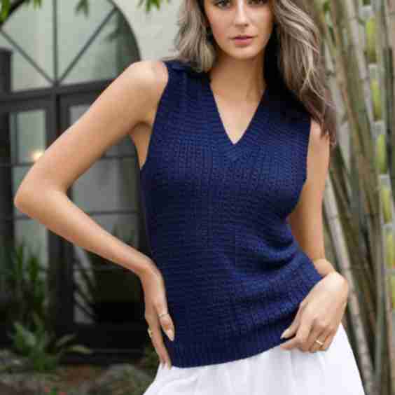 Vivienne Knitted Silk Tank