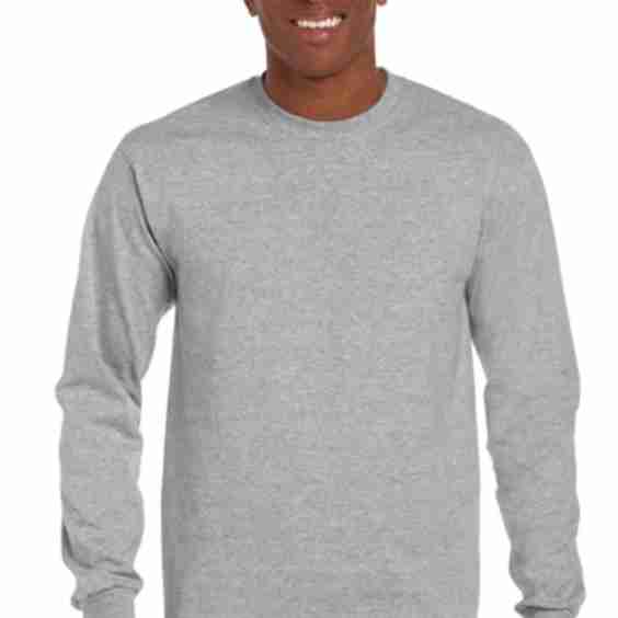 Long Sleeve Crew Neck Adult T-Shirt