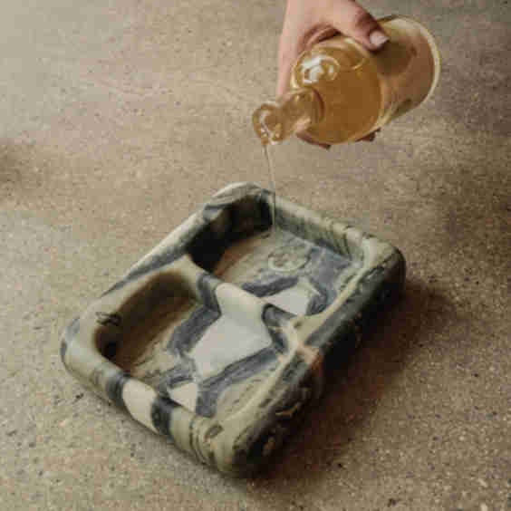 Montana Labelle Green Verde Marble Tray