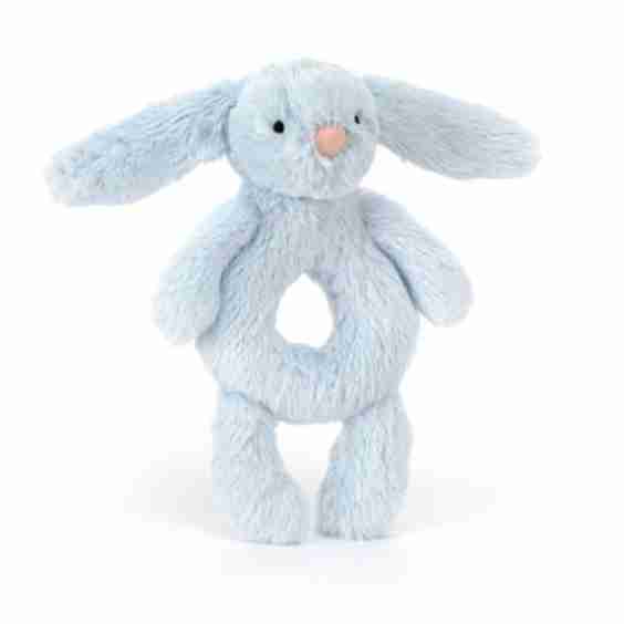 Bashful Bunny Ring Rattle Plush Toy