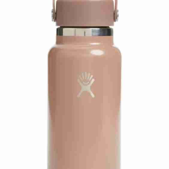Wide Mouth Bottle with Flex Straw Cap 