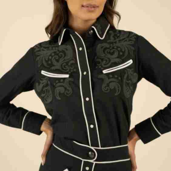 Calamity Pearl Snap Long Sleeve Shirt