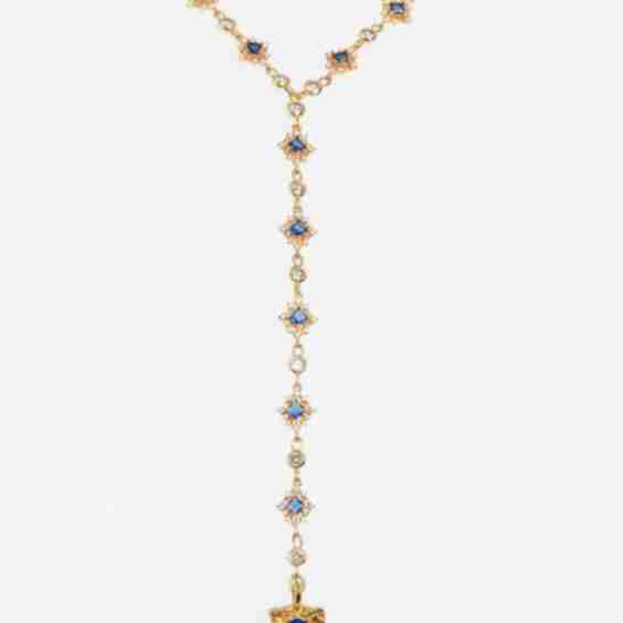 Belvedere Cross Rosary Chain Necklace
