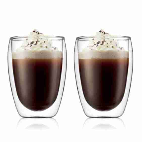 Pavina 2 pcs glass, double wall, medium, 0.35 l, 12 oz