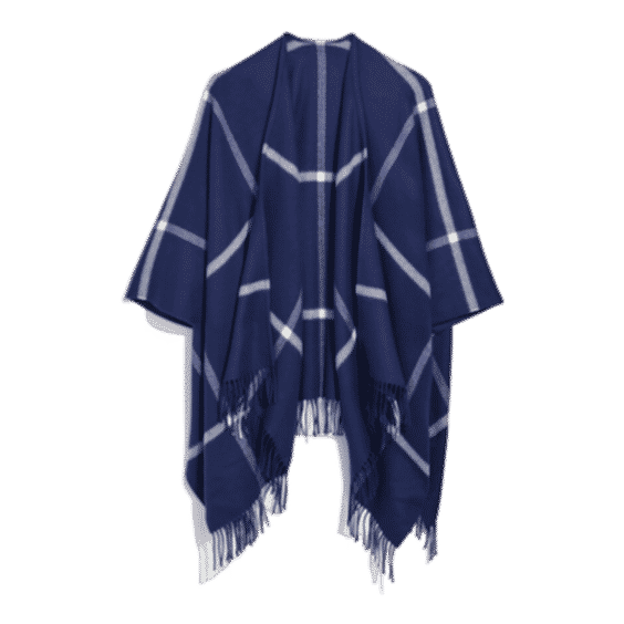 Windsor Windowpane Merino Wool Wrap