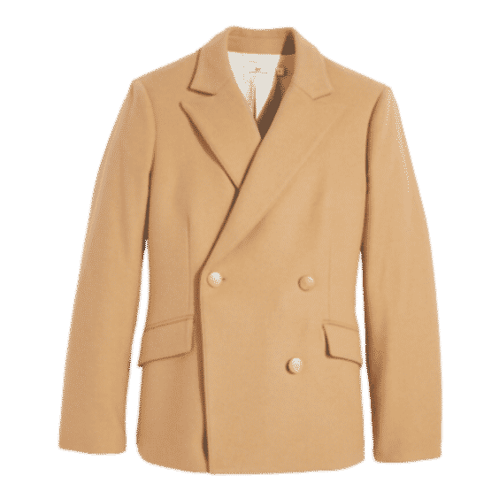 Double Breasted Wool Blazer