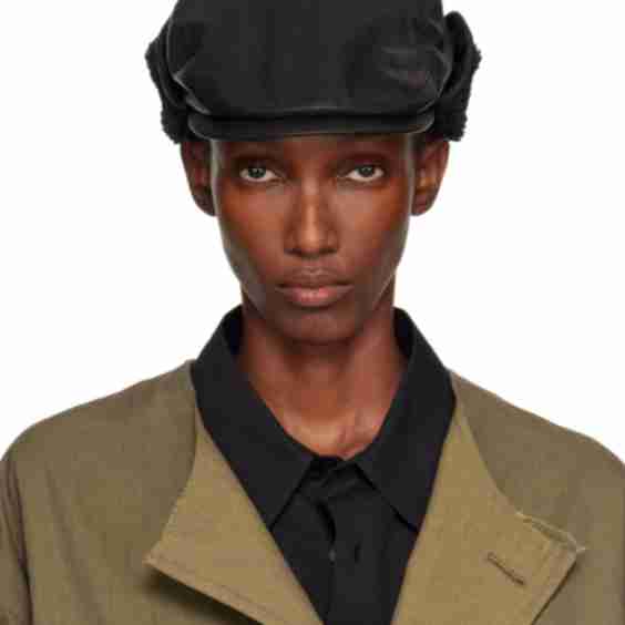  Soft Leather Ear Muff Cap