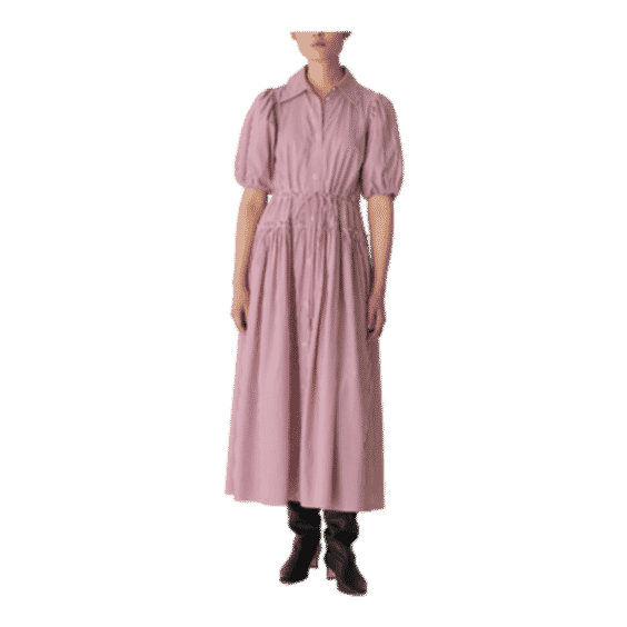 Red Stripe Poplin Dress