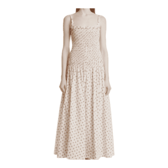 Speckled Fleur Poplin Dress