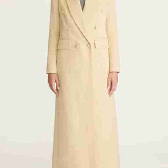 Viscose Slub Blazer Coat