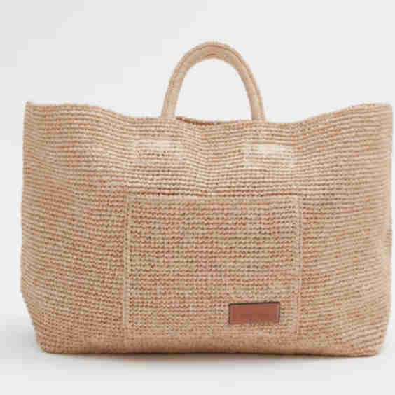 Large Woven Straw Tote