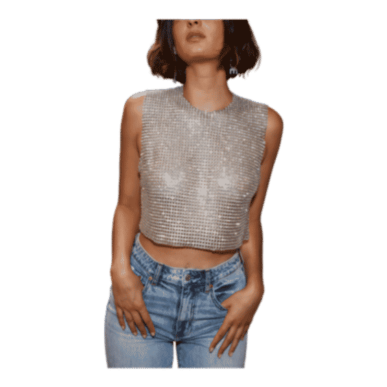 She's a Gem Rhinestone Tank