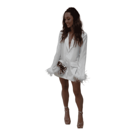 Tease Me Feather Blazer