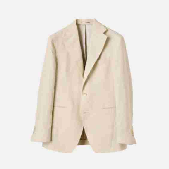 Le Phare' plage beige linen suit
