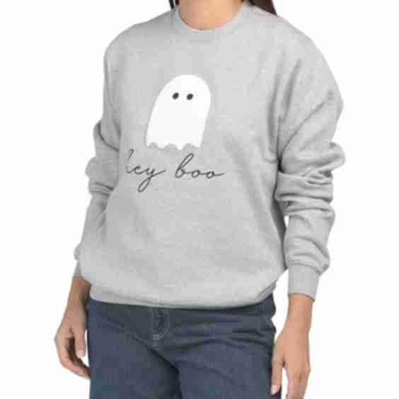 Hey Boo Crew Neck Sweatshirt