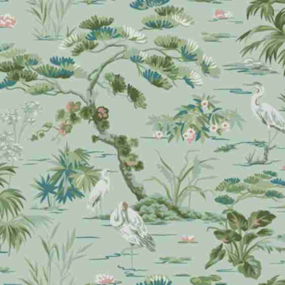 Ronald Redding Designs Bridgewater Mint Wallpaper