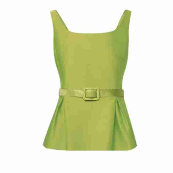 Rose Top in Palm Green