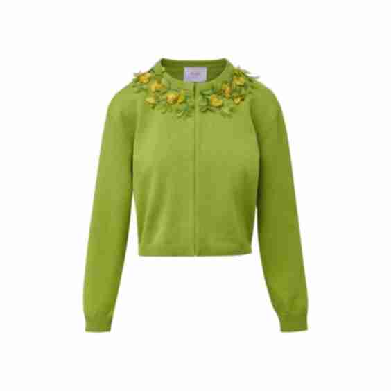 Bailey Knit Jacket With Jardin Embellishment