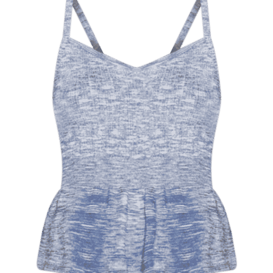 Metallic Peplum Sweater Tank Top