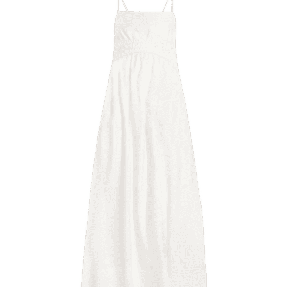 Crocheted Waist Midi Dress