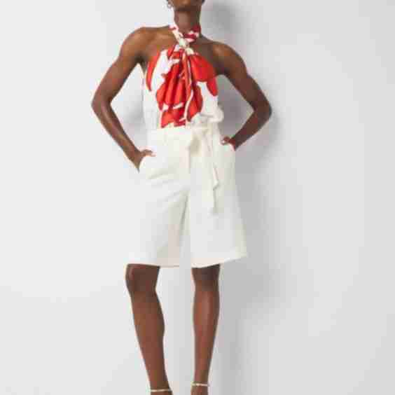 Extra High Rise Belted Bermuda Short
