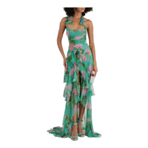 Ruffle Geranium Dress