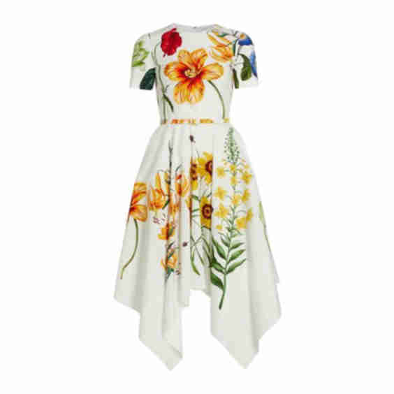Floral Cotton Poplin Midi Dress