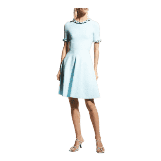 Braided Fit-&-Flare Dress