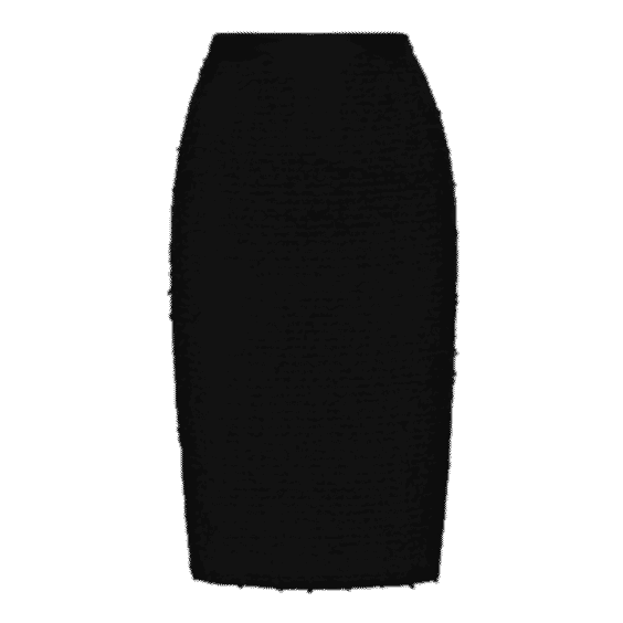 Ribbon Tweed Pencil Skirt