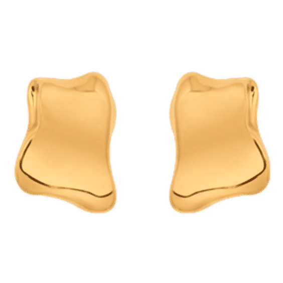 Sculpted Metal Clip-On Earrings