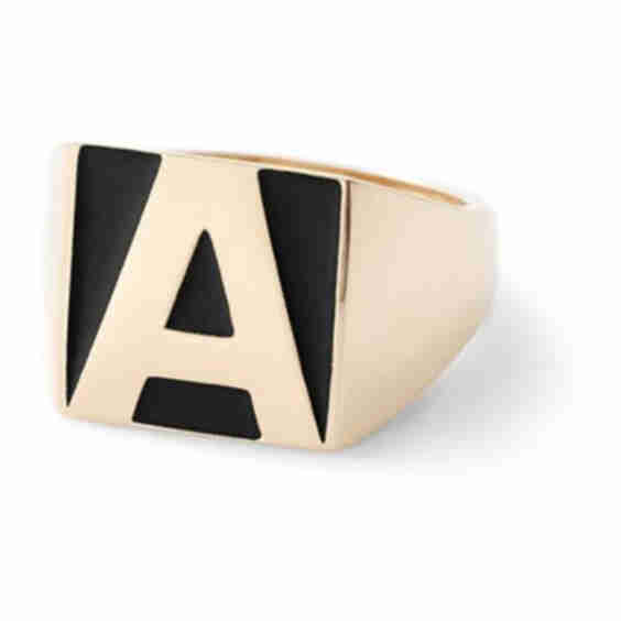 SuperLou Enamel Letter Ring