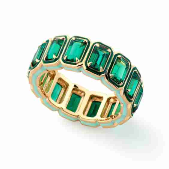 Rectangular Cocktail Eternity Band