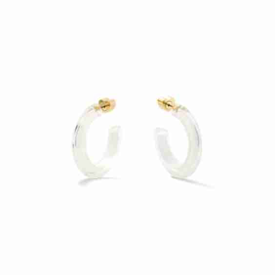 Small Lucite Jelly Hoop Earrings