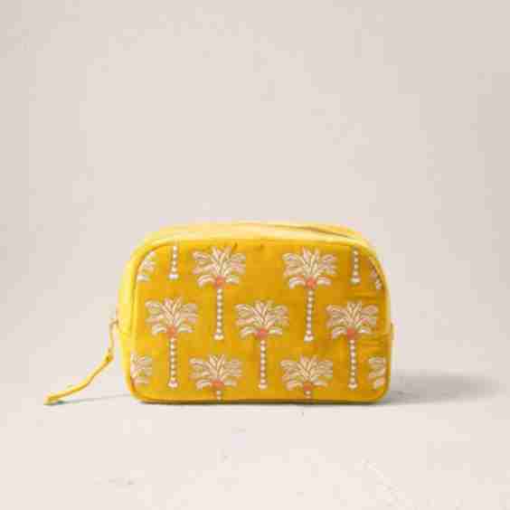 Sunrise Palms Makeup Bag