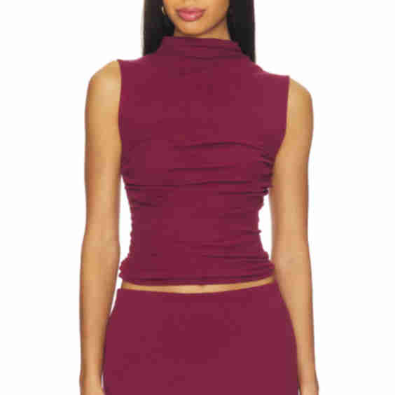 Cashmere Sleeveless Twist Top