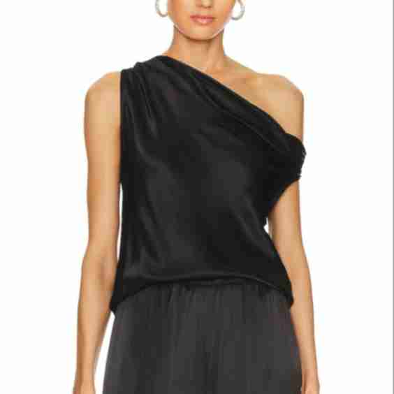Satin Bias Off-Shoulder Top