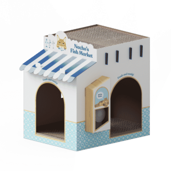 Nacho’s Fish Market Cat Scratcher House