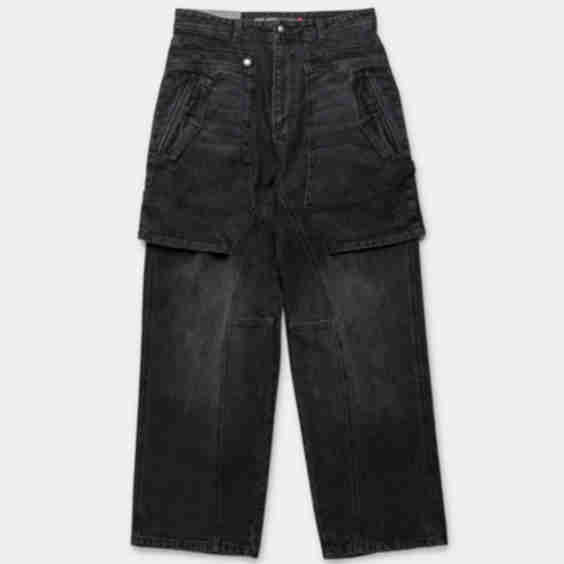 Raptor Layered Wide Leg Jeans