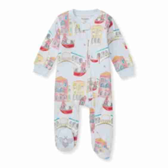On The Gondola Organic Cotton Pajamas - Newborn