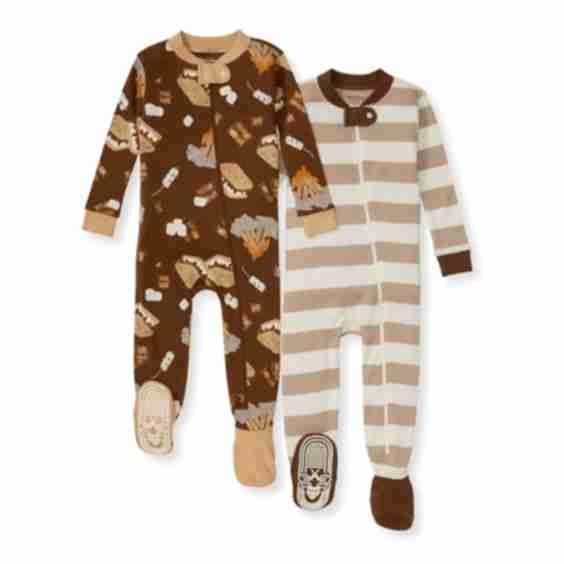 S'mores Please Organic Cotton Pajamas - Newborn