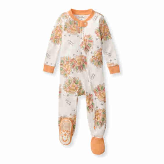 Vivid Turkey Organic Two-Piece Pajamas