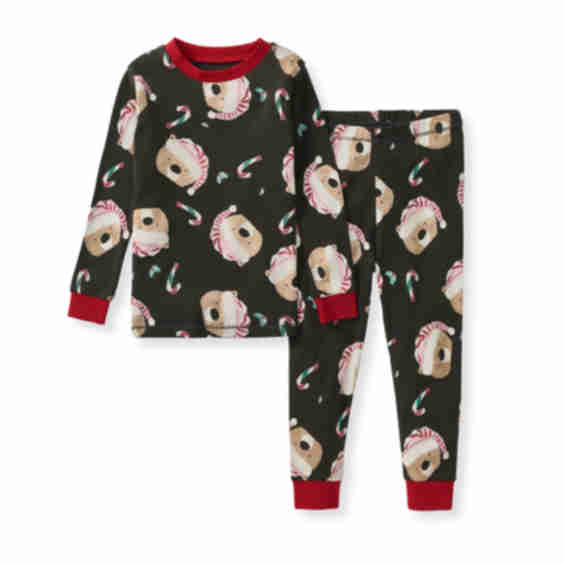Candy Cane Bears Matching Family Two Piece Pajamas