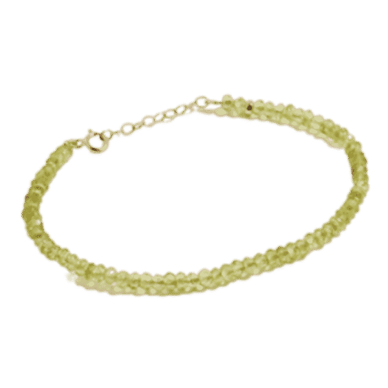 14k August Birthstone Bracelet